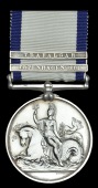 Naval General Service 1793-1840, 2 clasps, Copenhagen 1801, Trafalgar (William Reed.) good very fine 	 £3000-3500