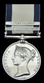 Naval General Service 1793-1840, 2 clasps, Anse La Barque 18 Decr 1809, Guadaloupe (James Bell.) very fine 	...