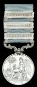 Army of India 1799-1826, 3 clasps, Allighur, Battle of Delhi, Laswarree (Lieut. Alexr. Duncan, Brigade Major.) short...