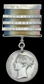 Candahar Ghuznee Cabul 1842, 3 engraved clasps, Cabool 1842, Ghuznee, Candahar (Adjutant T. L. K. Nelson, H.M. 40th...