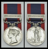 Sutlej 1845-46, for Moodkee 1845, 1 clasp, Ferozeshuhur (Stepen (sic) Blencowe, 9th Regt.) edge bruising and contact...