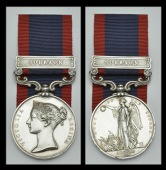Sutlej 1845-46, for Aliwal 1846, 1 clasp, Sobraon (Wm. Butler, 53rd Regt.) edge bruising, otherwise good very...