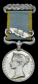 Crimea 1854-56, 1 clasp, Alma (Joseph Johnson, 7th Royal Fusiliers) depot impressed naming, with ornate silver...