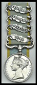 Crimea 1854-56, 4 clasps, Alma, Balaklava, Inkermann, Sebastopol (2022 James Donnelly, 68th Lt. Infy.) engraved...