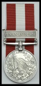 Canada General Service 1866-70, 1 clasp, Fenian Raid 1870 (Cpl. W. H. Billings, 52nd Bn.) officially impressed...