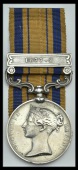 South Africa 1877-79, 1 clasp, 1877-8 (Pte. C. O. Lindam, C.M. Rifles) edge bruise, contact marks, nearly very...