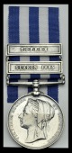 Egypt and Sudan 1882-89, undated reverse, 2 clasps, Suakin 1885, Tofrek (172 Pte. E. Beckingham, 1/Rl. Berks. R.)...