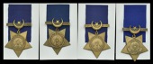 Khedive’s Star (4) 1882; another, 1884; another, 1884-6; another, undated, all unnamed, some edge bruising and...