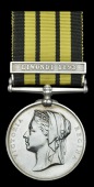 East and West Africa 1887-1900, 1 clasp, Liwondi 1893 (C. Banks, Arm. Crew, H.M.S. Herald) officially impressed...