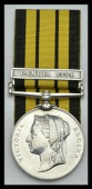 East and West Africa 1887-1900, 1 clasp, Gambia 1894 (F. McEwen, A.B., H.M.S. Raleigh) some contact marks, very...