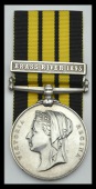 East and West Africa 1887-1900, 1 clasp, Brass River 1895 (H. Thomas A.B. H.M.S. St. George) some edge nicks, good...