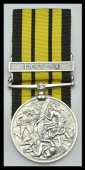 East and West Africa 1887-1900, 1 clasp, 1897-98 (1286 Sgt. A. Murray, 2nd W. India Regt.) minor contact marks, very...