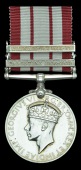 Naval General Service 1915-62, 2 clasps, Palestine 1936-1939, Minesweeping 1945-51 (MX.55606 N. K. Gowtage,...