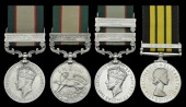 India General Service 1936-39 (3), 1 clasp, North West Frontier 1936-37 (9182 Sepoy Karim Dad, 2-2 Punjab R.);...