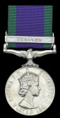 General Service 1962-2007, 1 clasp, Lebanon (24540566 Tpr M W Shaw QDG) slight edge bruise, nearly extremely fine	...