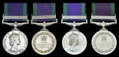 General Service 1962-2007 (4), 1 clasp, Borneo (23746415 Cfn. L. H. Barraclough, REME.); another, 1 clasp, Radfan...