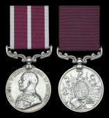 Army Meritorious Service Medal, G.V.R., 1st issue (T-19225 S.S. Mjr. F. C. Horlock, 47/Lond. D.T. A.S.C.) suspension...