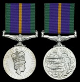Accumulated Campaign Service Medal, E.II.R. (24692055 Cpl A J Sneddon AGC (SPS)) slight edge bruise, nearly...