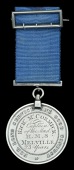Royal Navy L.S. & G.C., Anchor obverse, ‘Richd. McCormick, Captain of the Mast, H.M.S. Melville, 23 Years’, with...