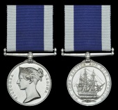 Royal Navy L.S. & G.C., V.R., wide suspension (J. Wallace, Chf. Grs. Mate, H.M.S. Marlborough, 20 Yrs.) good very...