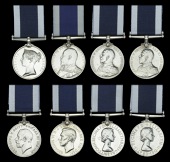 Royal Navy L.S. & G.C. (8), V.R., narrow suspension (John Lay, Chf. Boatn., H.M. Coast Guard); another, E.VII.R....