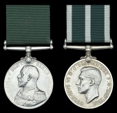 Royal Naval Auxiliary Sick Berth Reserve L.S. & G.C. (2), G.V.R., 1st issue (781 R. Holden, Lg. S.B.A....