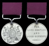 Army L.S. & G.C., W.IV.R. (W. Robottom, Q. Master Serjt., 19th Reg. Foot. 1834) steel clip and straight bar...
