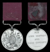 Army L.S. & G.C., V.R., 1st issue, large letter reverse, edge dated ‘1852’ (No. 647 St. Major Robt. Howarth,...