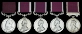Army L.S. & G.C. (5), E.VII.R. (42754 Gnr. W. Winters, R.G.A.); another, G.V.R., 1st issue (2) (96282 Dvr. A....
