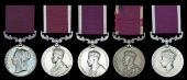 Indian Army L.S. & G.C. (5), V.R., 3rd issue (131 Pte. Samuel, 24th Mad. Infy.); another, G.V.R., 1st issue (4651...