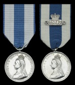 Jubilee 1887, silver; Jubilee 1897, silver, both unnamed; with loose ‘1897’ bar, second with edge bruising and...
