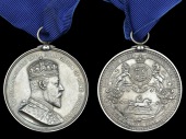Coronation 1902, Natal issue, 51mm. dia., silver, unnamed, with claw and ring suspension, slight edge bruising, good...