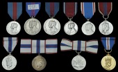 Coronation 1911, silver; Delhi Durbar 1911 (2) (140 Lce. Nk. Bassant Singh, 33d Punjabis); another, unnamed; Jubilee...