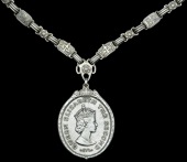 Queen’s Medal for Native Chiefs, E.II.R., 2nd Class, silver, complete with silver collar chain, contact marks,...
