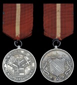 Shanghai Jubilee Medal 1893, silver, ‘M. Guillabert’, ring suspension, edge bruising, very fine 	 £250-300