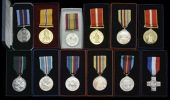 Unofficial Medals (20) Bomber Command Medal, in case of issue; Suez Canal Zone Medal (2), silver, in card boxes of...