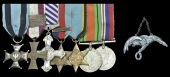 A made-up Second World War D.F.C. group of seven attributed to Wing Commander Walerian Zak, Polish Air Force,...