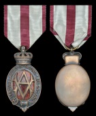 Albert Medal, 2nd Class, for Gallantry in Saving Life on Land, bronze and enamel, an unnamed copy of recent...
