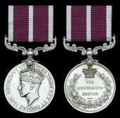 Army Meritorious Service Medal, G.VI.R., 2nd ‘crowned head’ issue, unnamed specimen, nearly extremely fine	...