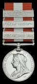 Canada General Service 1866-70, 3 clasps, Fenian Raid 1866, Fenian Raid 1870, Red River 1870, unnamed specimen, good...