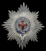 The Most Noble Order of the Garter, K.G., a fine late Georgian Knight’s breast star, silver, gold and enamels, 90...