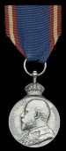 Royal Victorian Medal, E.VII.R., silver, unnamed as issued, edge bruising, otherwise good very fine	 £100-120
