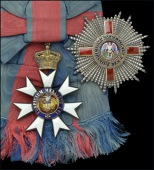 The Most Distinguished Order of St. Michael and St. George, G.C.M.G., Knight Grand Cross set of insignia, comprising...