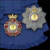 The Most Eminent Order of the Indian Empire, G.C.I.E., Knight Grand Commander’s set of insignia, comprising sash...