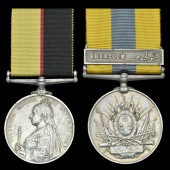 Pair: Private W. Brown, 21st Lancers, who rode in ‘D’ Squadron in the famous charge at Omdurman

Queen’s...
