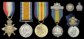 Three: Lance-Corporal F. J. Riley, 13th Canadian Infantry (Royal Highlanders of Canada)

1914-15 Star (24528 Pte....