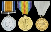 Three: Surgeon A. H. Croucher, French Red Cross and British Red Cross Society

British War and Victory Medals (A....
