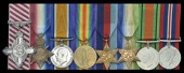 A good Great War A.F.C. group of eight awarded to Major F. W. Hartridge, Royal Army Service Corps, late Royal Flying...
