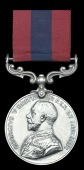 A Great War D.C.M. awarded to Private H. Calvert, Royal Army Medical Corps, who was killed in action on the Somme in...