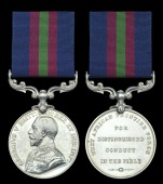 A rare Great War Cameroons 1914 operations W.A.F.F. D.C.M. awarded to Private Owalibe Ajashe, 3rd Nigeria Regiment,...